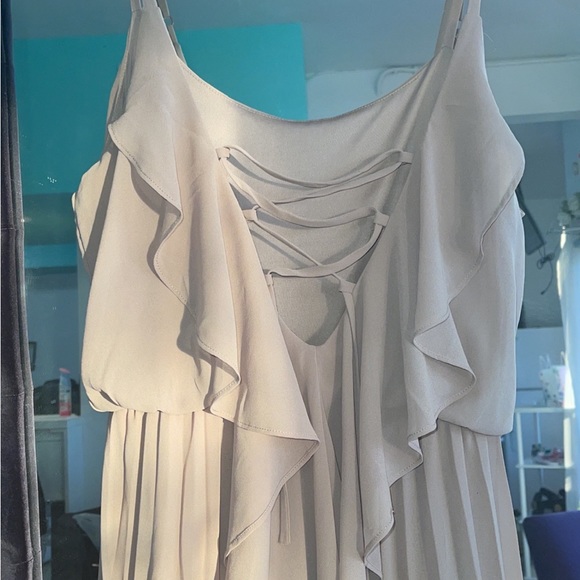 Vivayou long Tan romper, with spaghetti straps - Picture 7 of 12